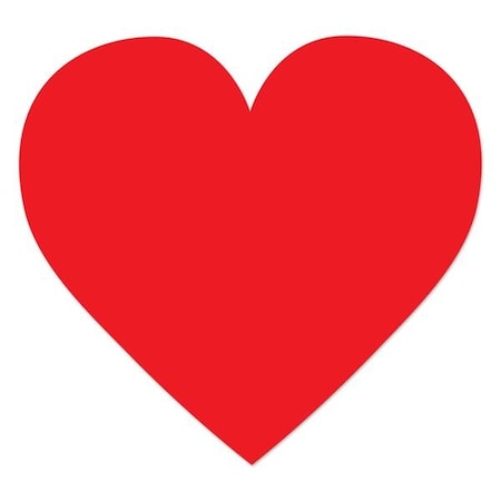 Ergomat DuraStripe Mean Lean 4.5inx 4.5in Heart Red, 30PK DSML-HEART-R-KIT